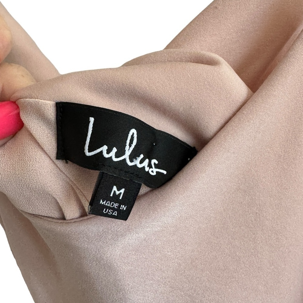 Lulus Make a Move Blush Pink Slip Dress, Size M - Picture 9 of 13